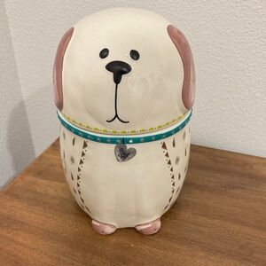 Natural Life Ceramic Dog Treat Jar